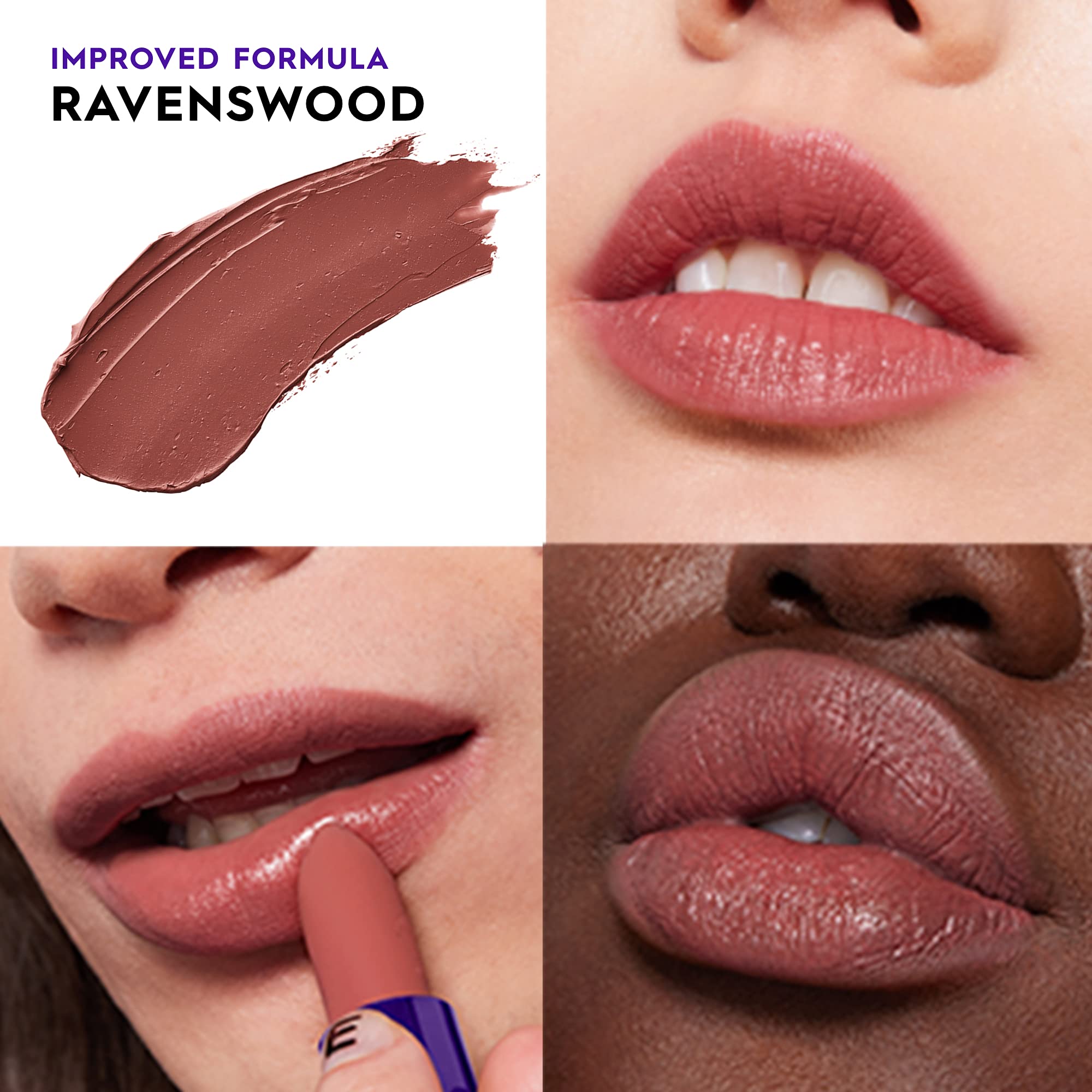 Rouge a levres hydratant Ravenswood, glisse precise, application facile pour couleur homogène.