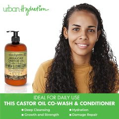 Urban Hydration applique sur cheveux humides pour une répartition douce et efficace.