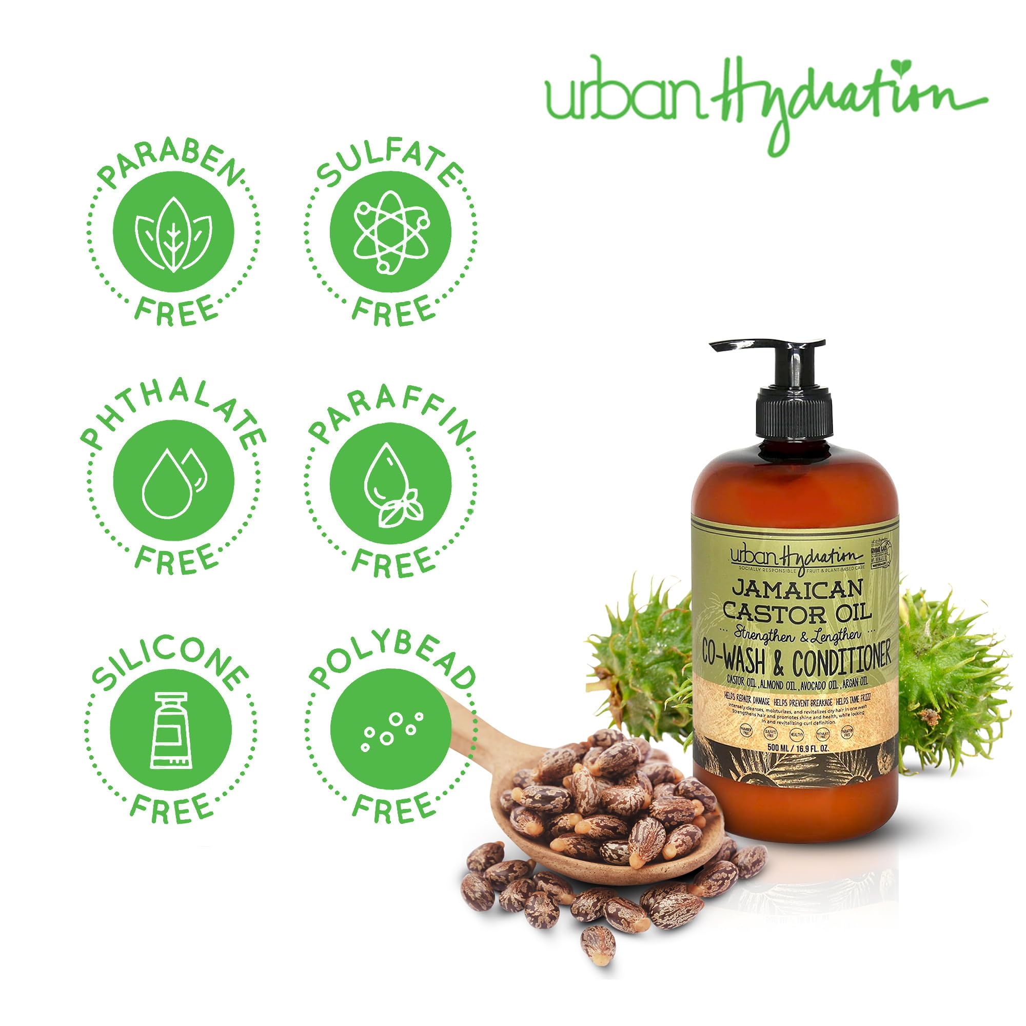 Urban Hydration texture crème co-lavage montrant l'hydratation riche.