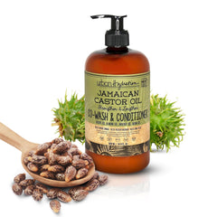 Urban Hydration: bouteille d'huile de ricin pour lavage et soin capillaire en profondeur.