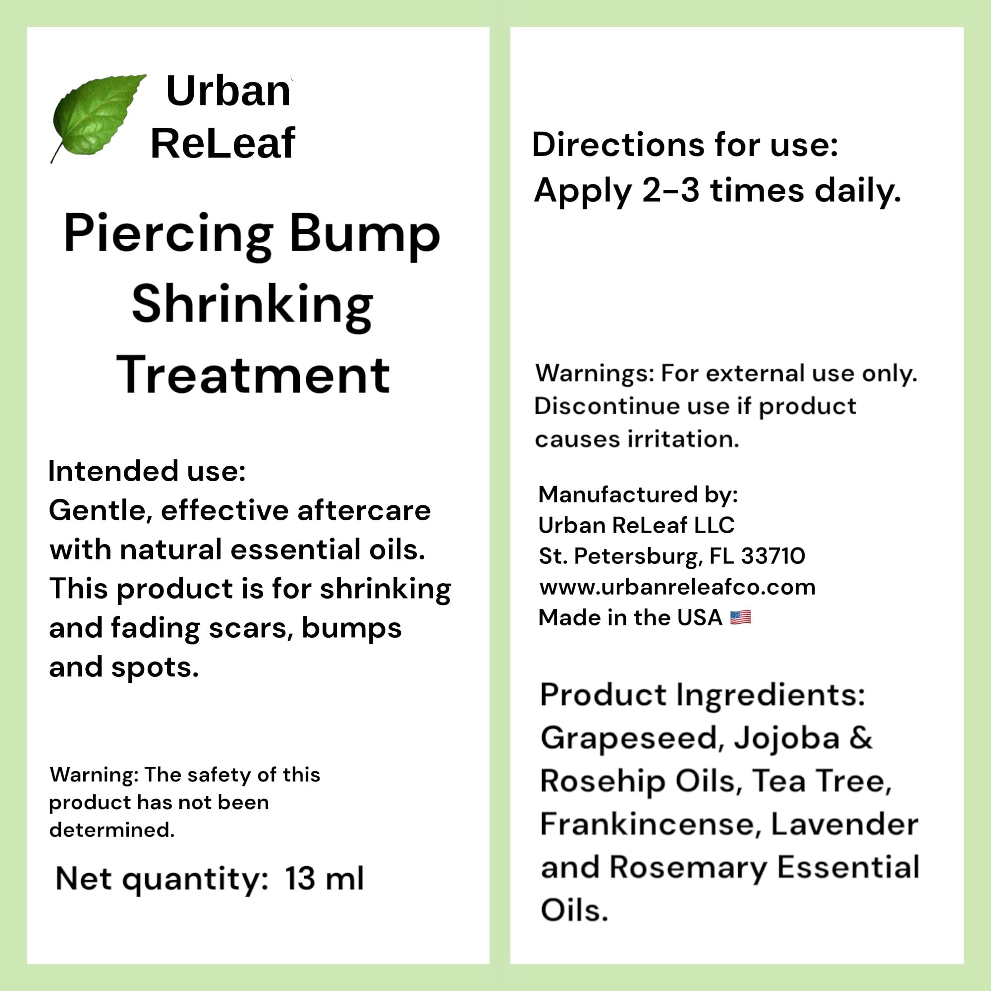 Urban ReLeaf flacon de 13 ml pratique et discret