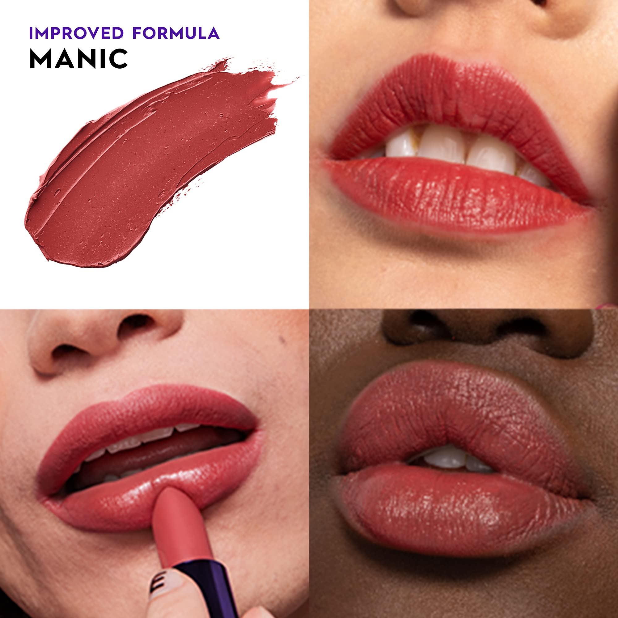 URBAN DECAY Vice Lipstick Manic, application précise et longue tenue.
