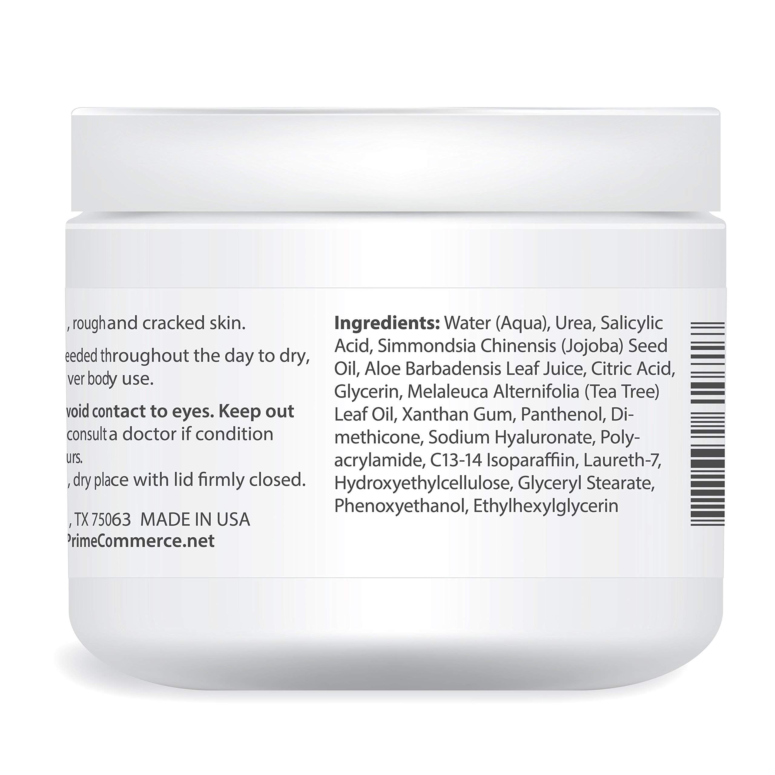 Peau douce après l’usage de Crème Urea Labs 10%.
