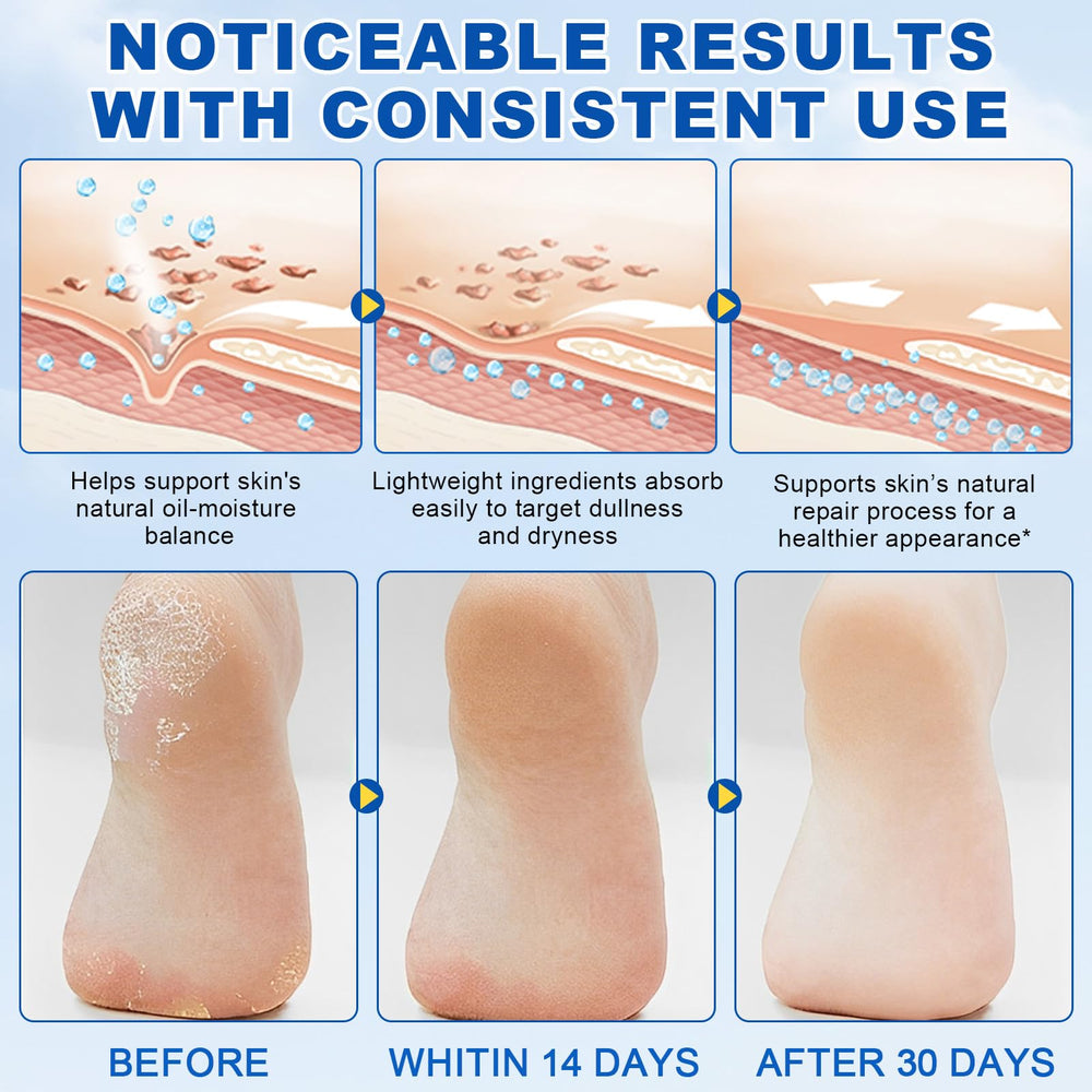 Urée-pieds-stick : texture dense qui pénètre sans laisser de résidu.
