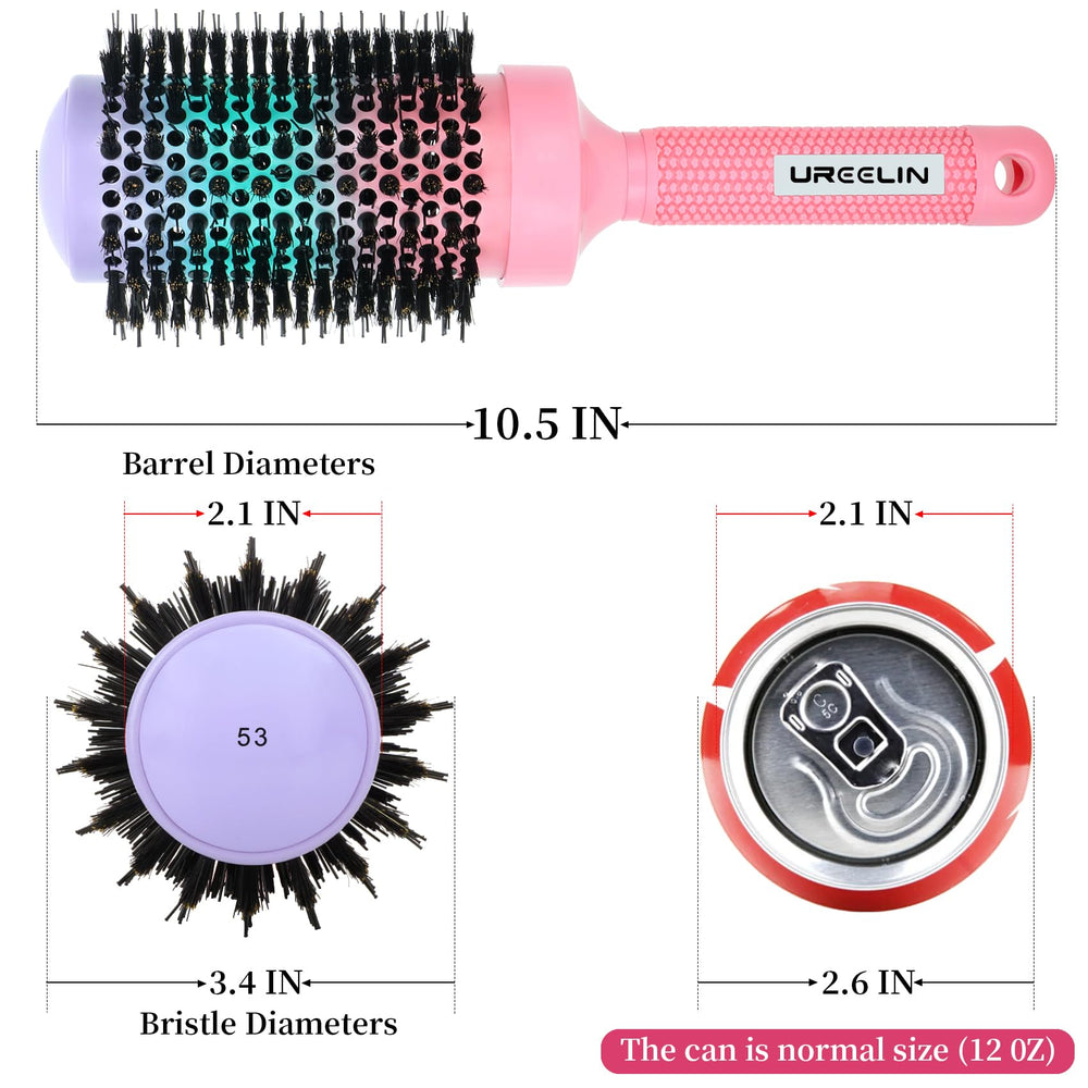 Brosse UREELIN pour volume et ondulations sur cheveux moyens à longs.