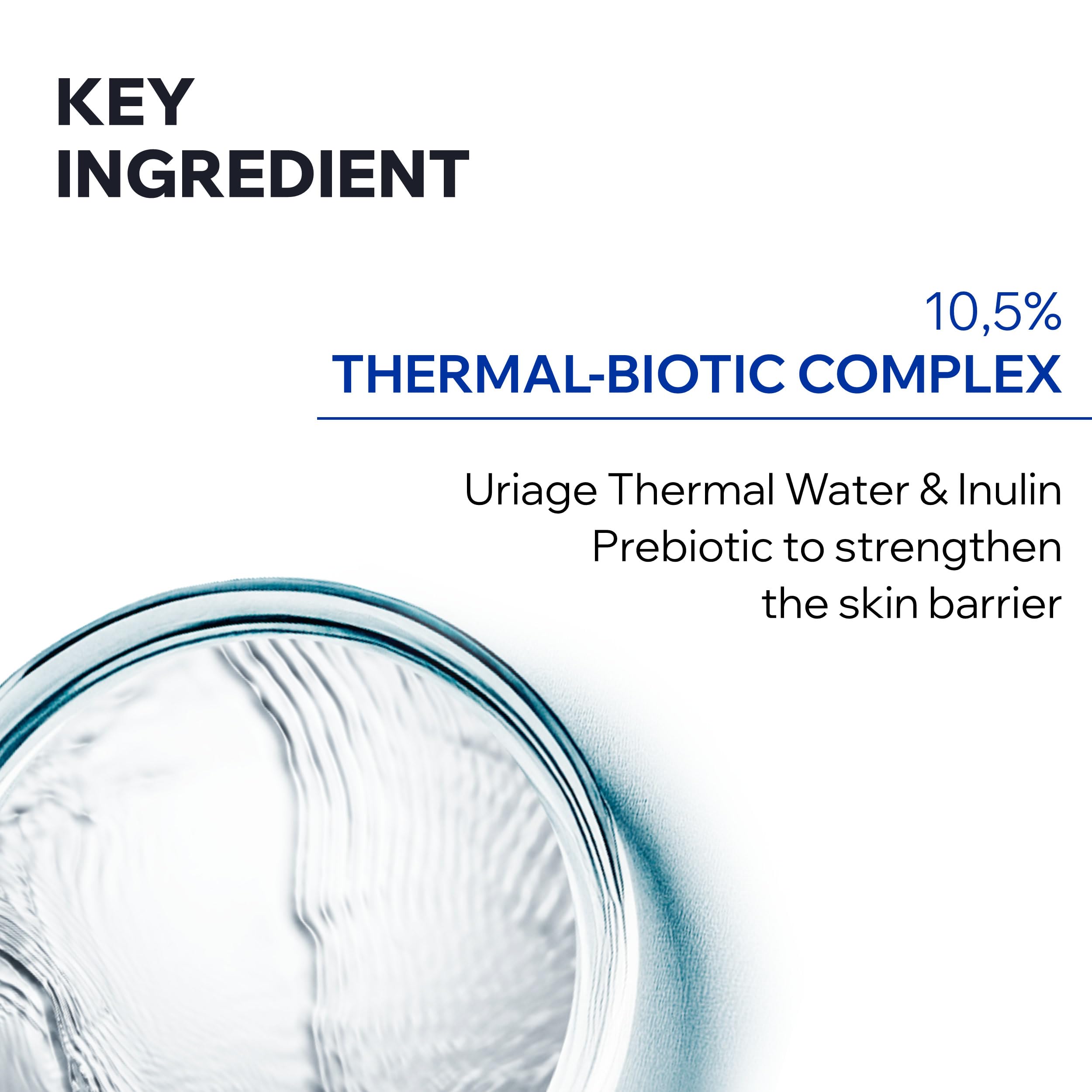 Hydratation immédiate grâce au gel-crème Uriage Cica-Daily.