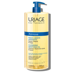 Flacon pompe Uriage Xémose, gel douche doux pour peau très sèche.