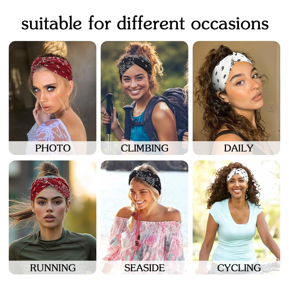 Urieo Bandana ensemble 4 pièces, idéale pour varier les styles.