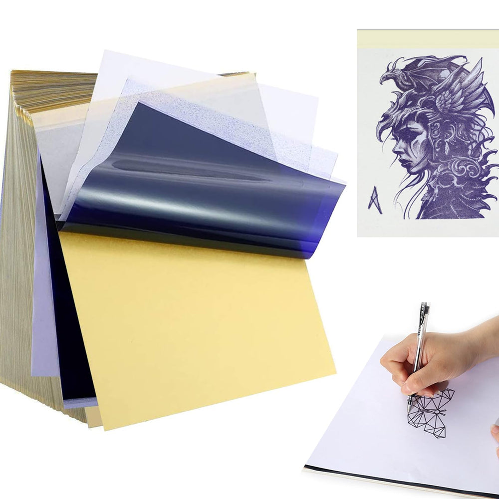 Urknall papier stencil tatouage A4 tracés nets et fidèles.