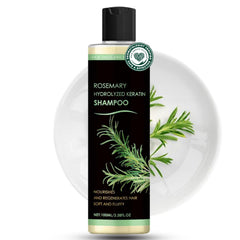 Urnuos Shampoing Romarin Biotine, bouteille, contribue a la vigueur des cheveux