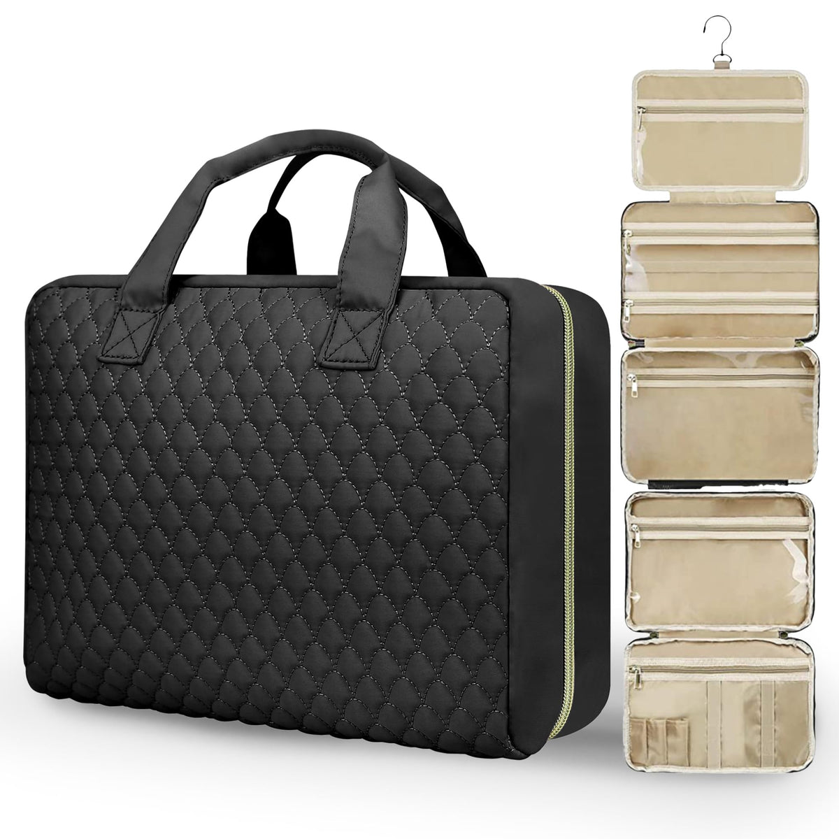 urophylla trousse toilette amovible pour voyage, rangement séparé et pratique