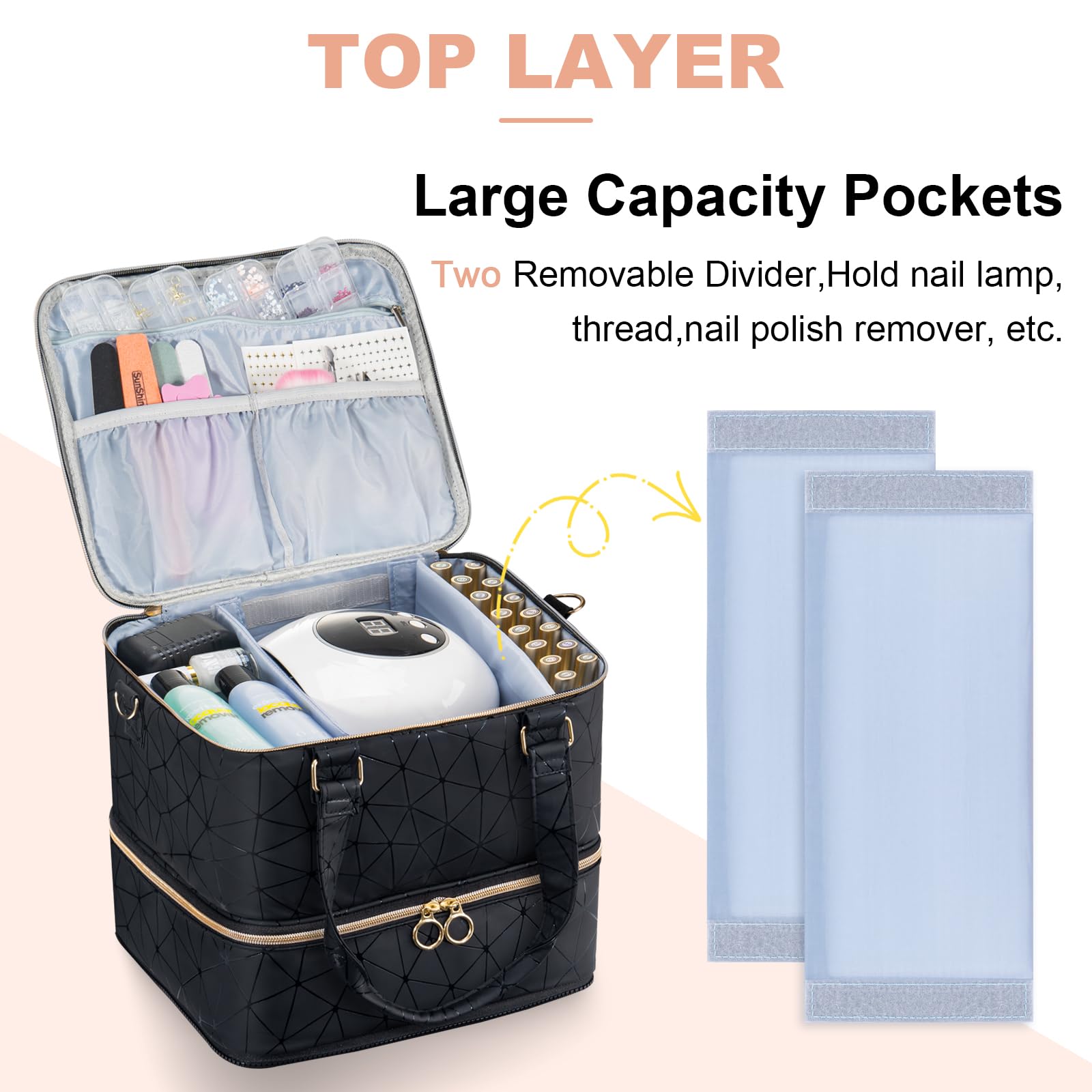 Uross Organisateur Vernis Sac – rangement de 84 bouteilles en alignement