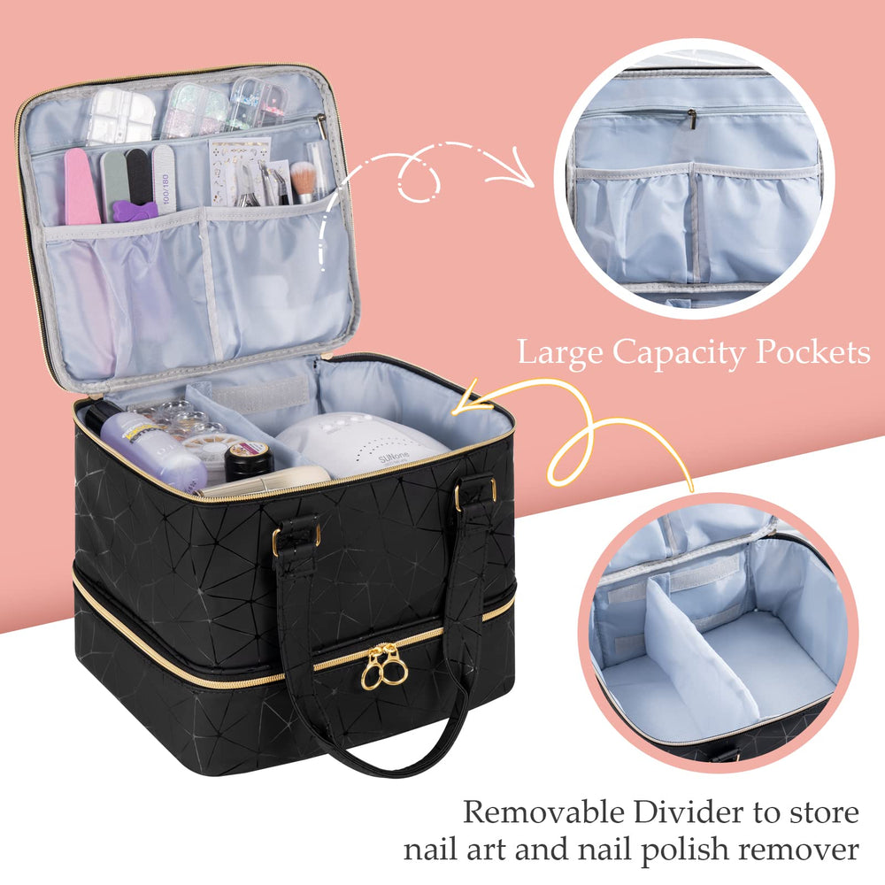 Uross Organiseur Vernis: matière PU résistante et imperméable protège vos outils.