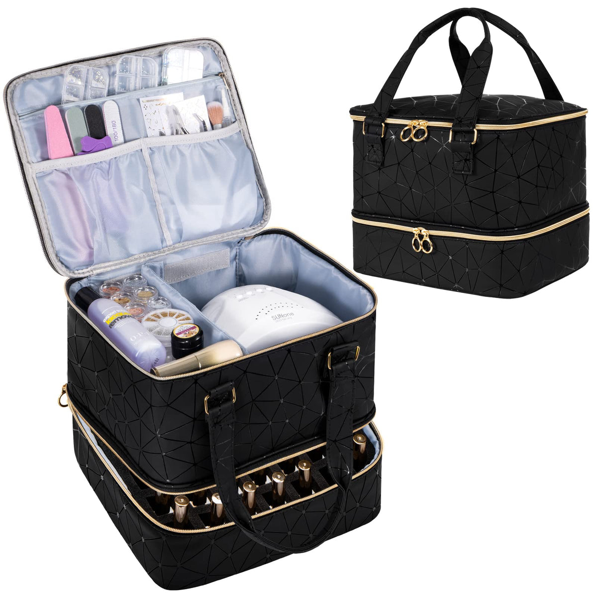 Uross Organiseur Vernis: sac pratique avec grande capacité pour vos flacons.
