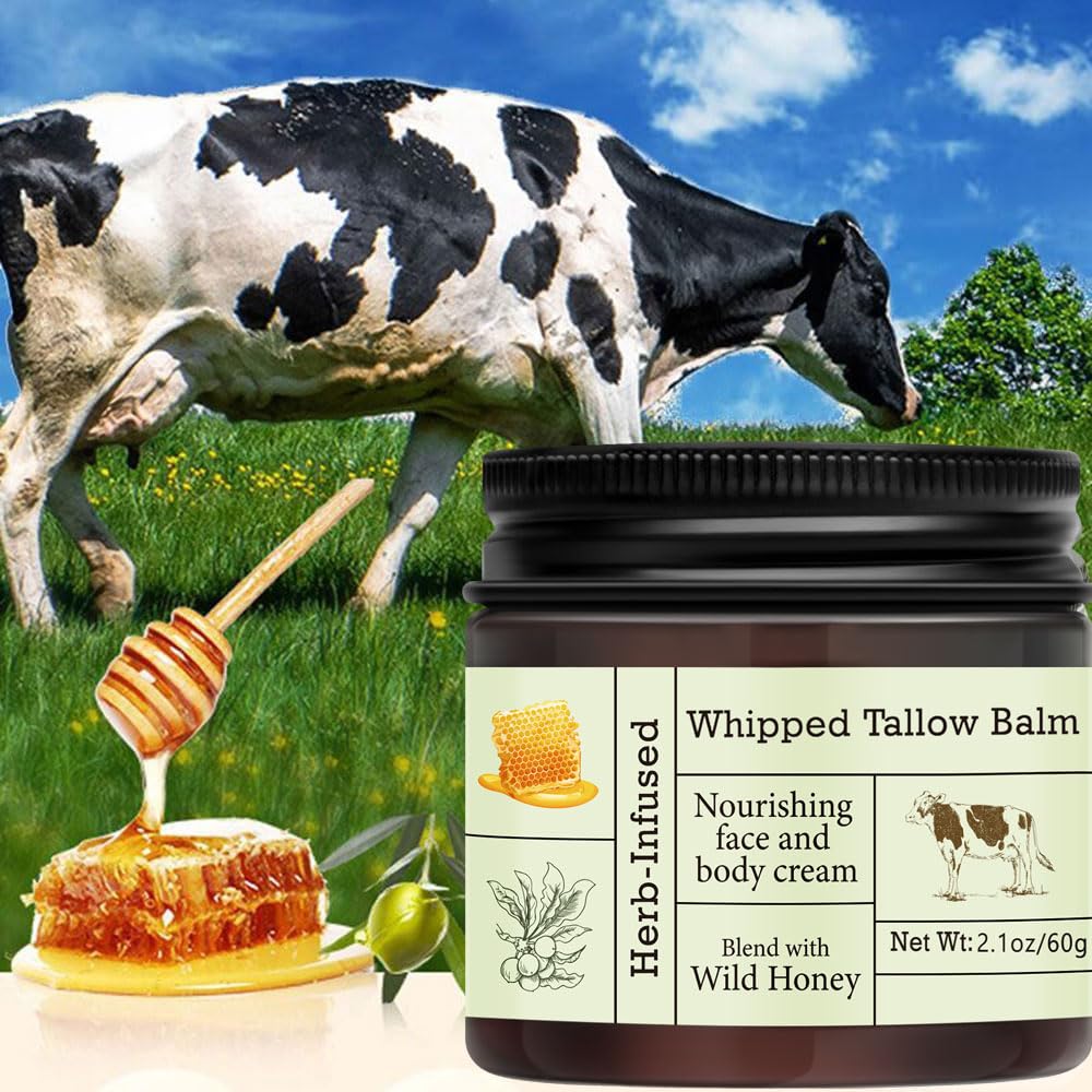 URQT Baume tallow miel nuit visage : soin apaisant avant le sommeil.