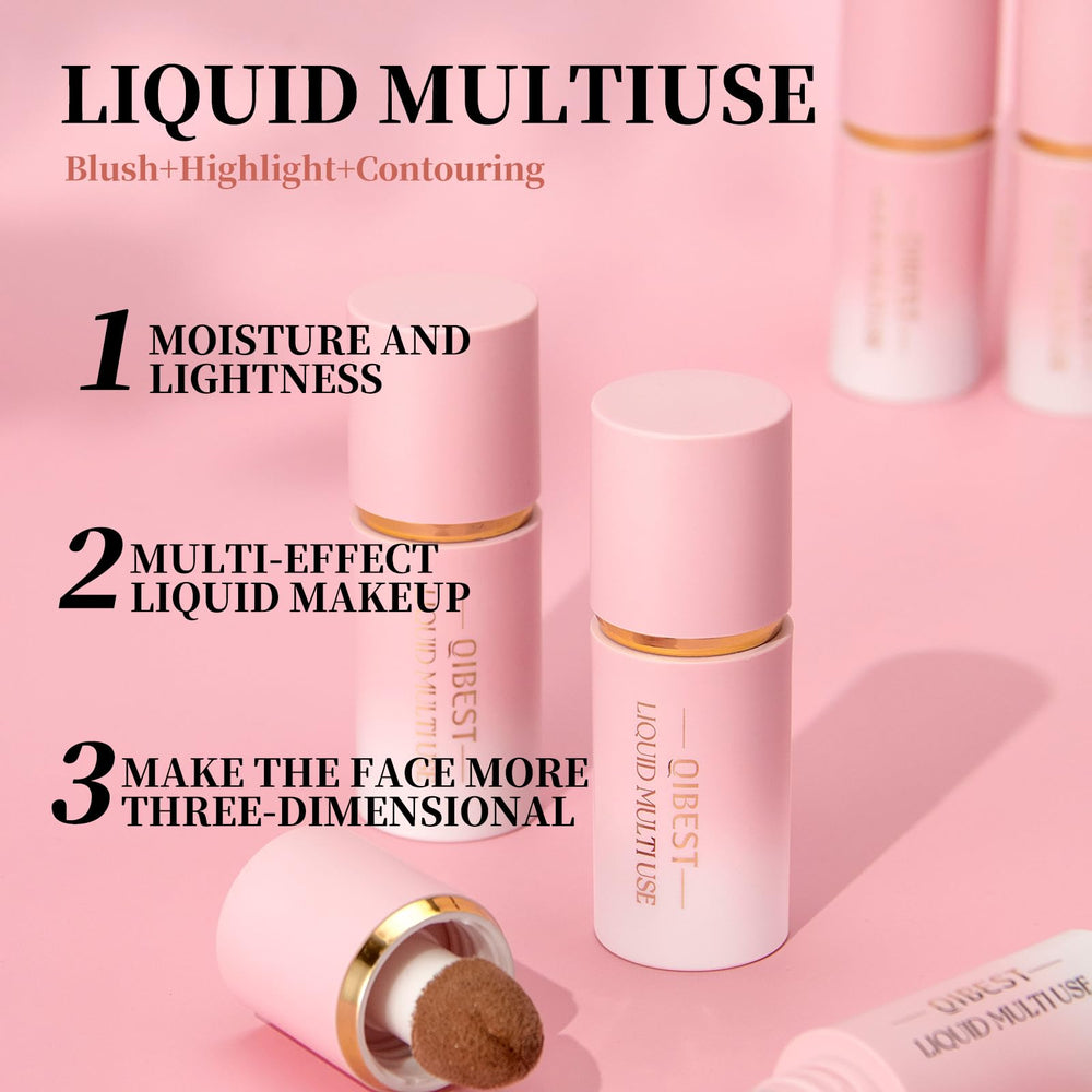 URQT blush liquide: éclat rosé durable pour un teint lumineux.