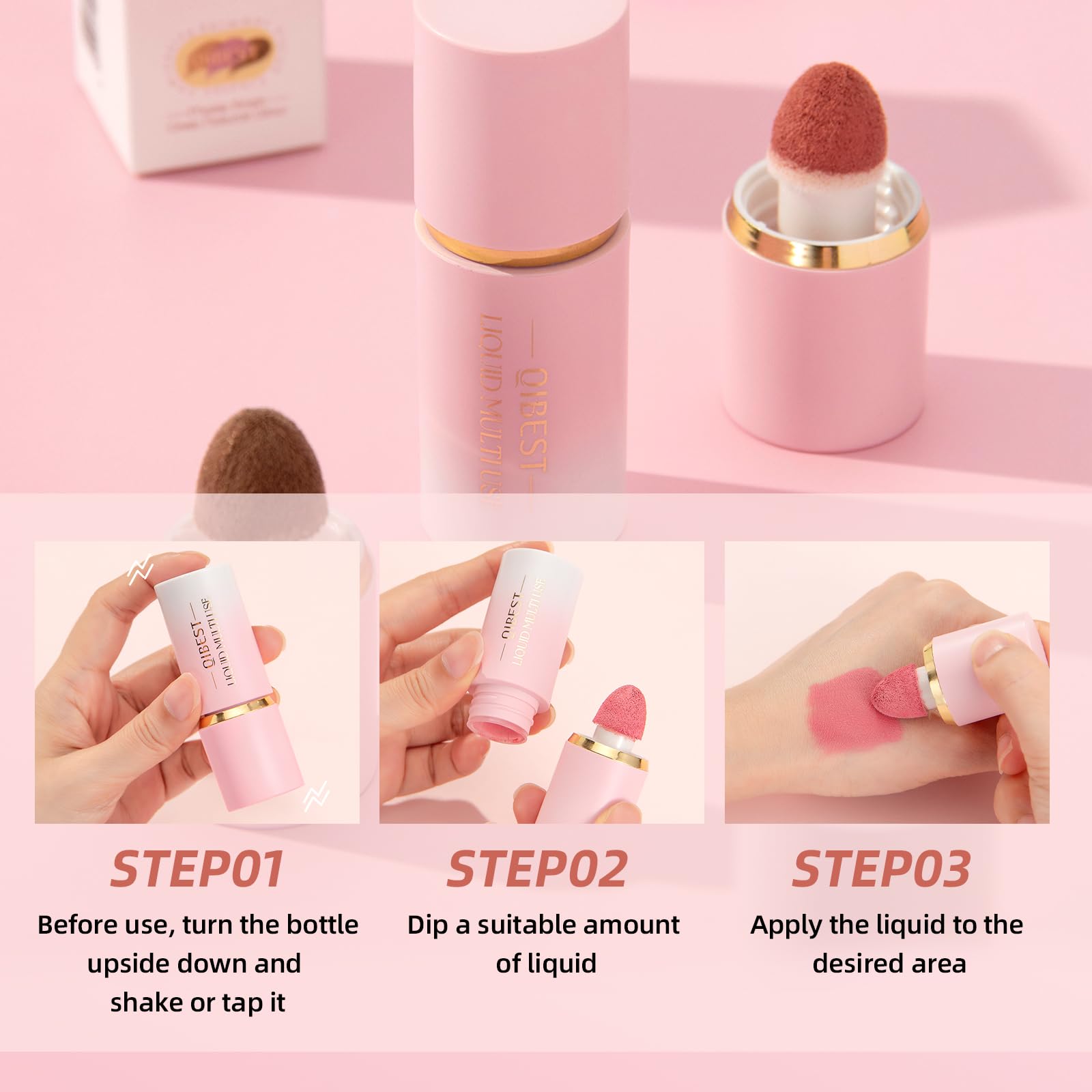 URQT contour liquide: texture non grasse pour une application légère.