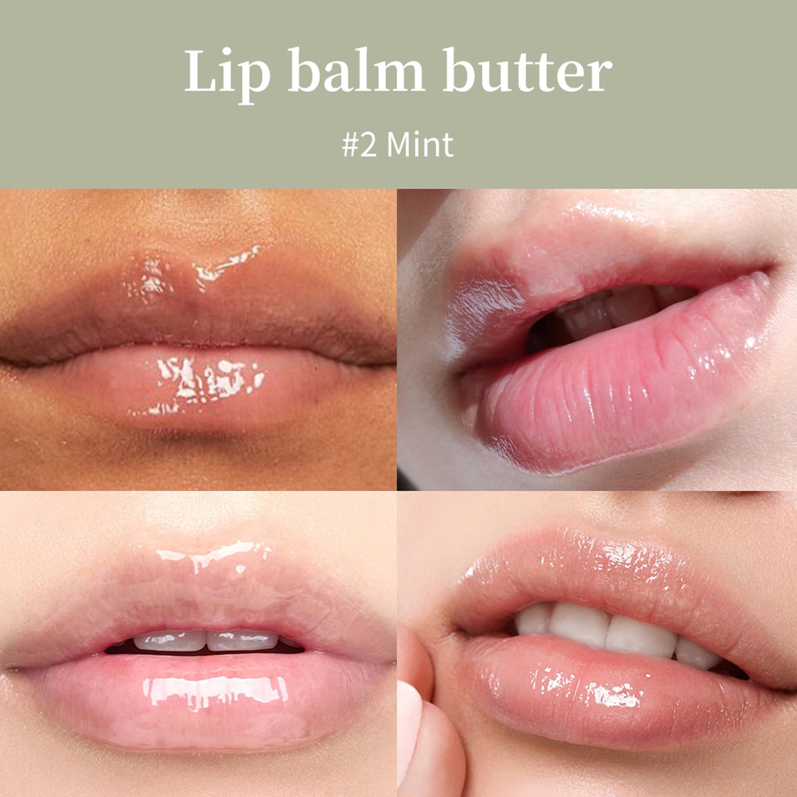 URQT lip butter balm non-sticky shine keeps lips comfortable with a natural glow.