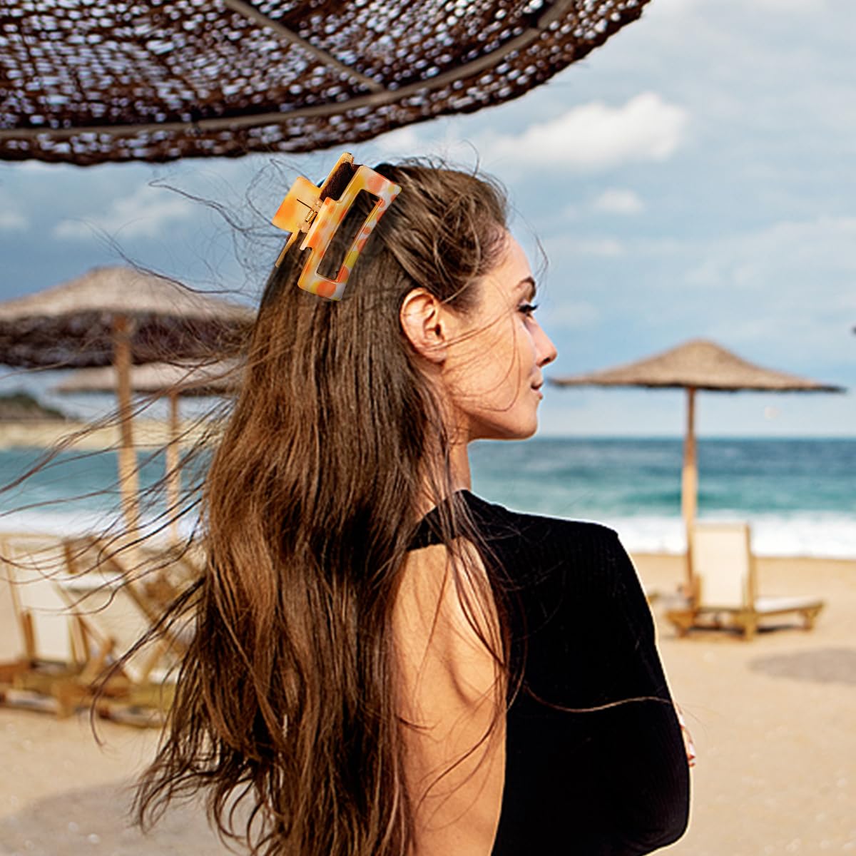 Clip cheveux Urrykid anti-glisse, design reste en place sans tiraillement.