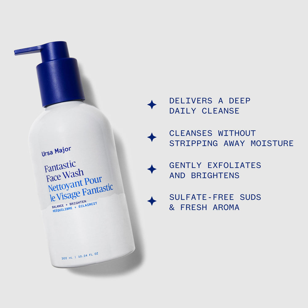 Ingrédients naturels d'Ursa Major Fantastique Nettoyant Visage pour peau équilibrée
