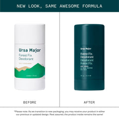 Ursa Major Forest Fix with woodsy-citrus aroma improves daily freshness without aluminum.