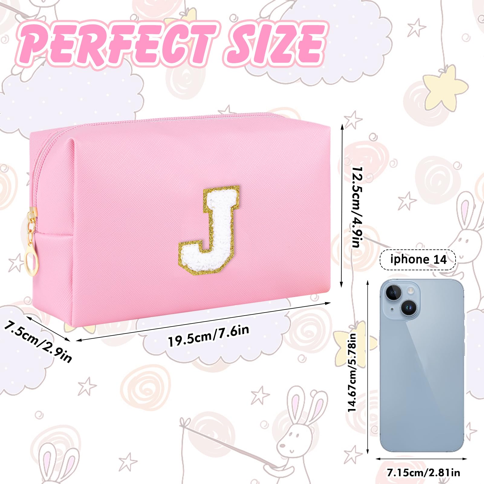 URSKYTOUS pochette-maquillage-legere-zippee idéale pour déplacements et organisation.