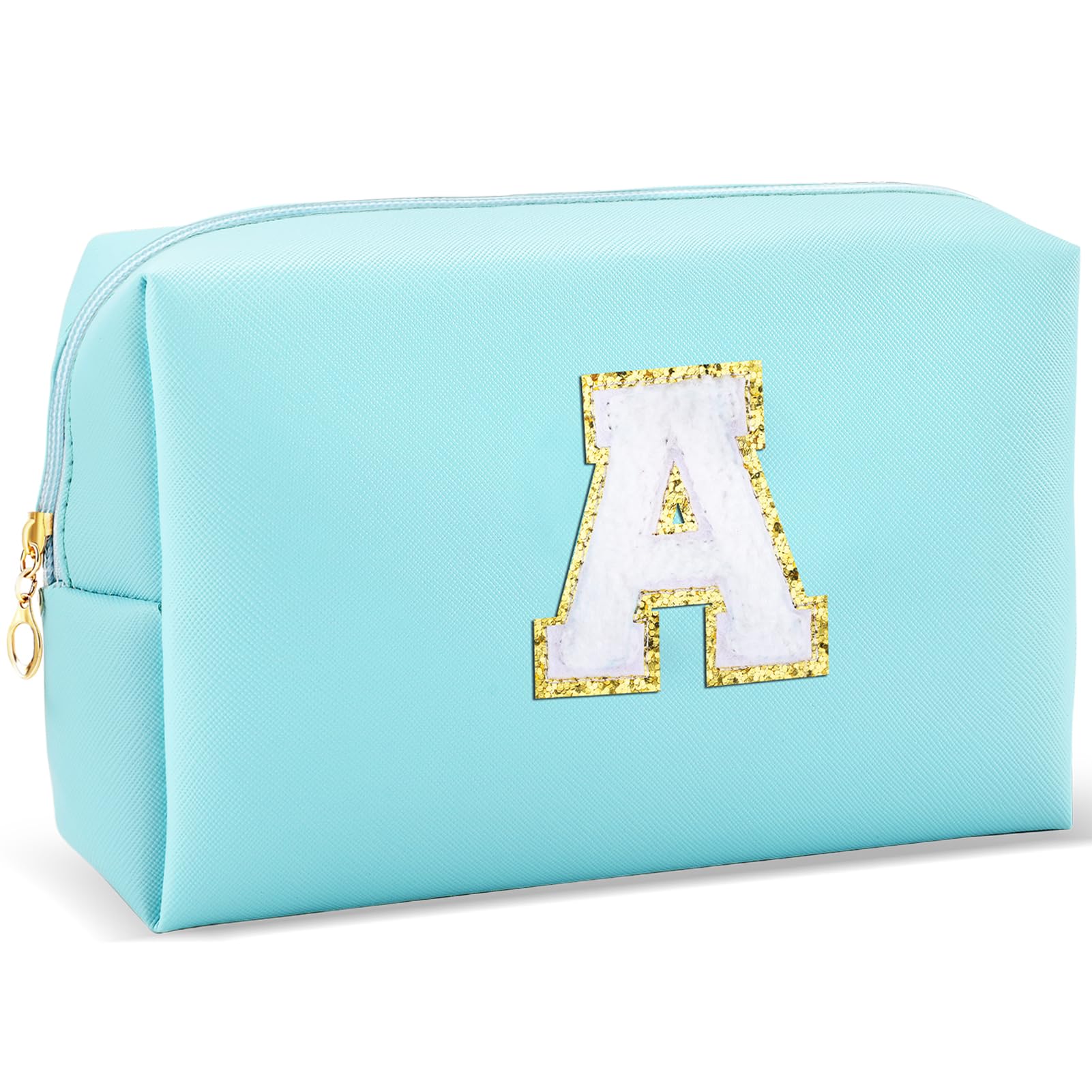 URSKYTOUS trousse initiale bleue ouverte pour ranger le maquillage