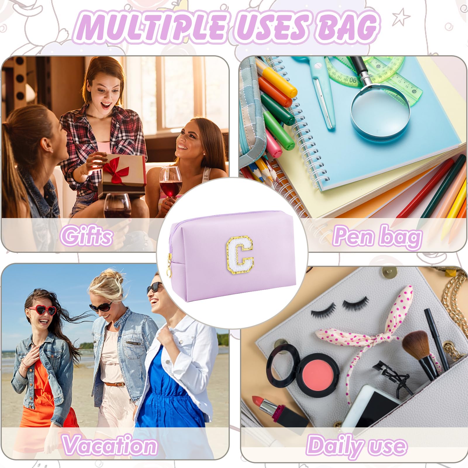 Trousse zippée URSKYTOUS rectangle pour une organisation simple