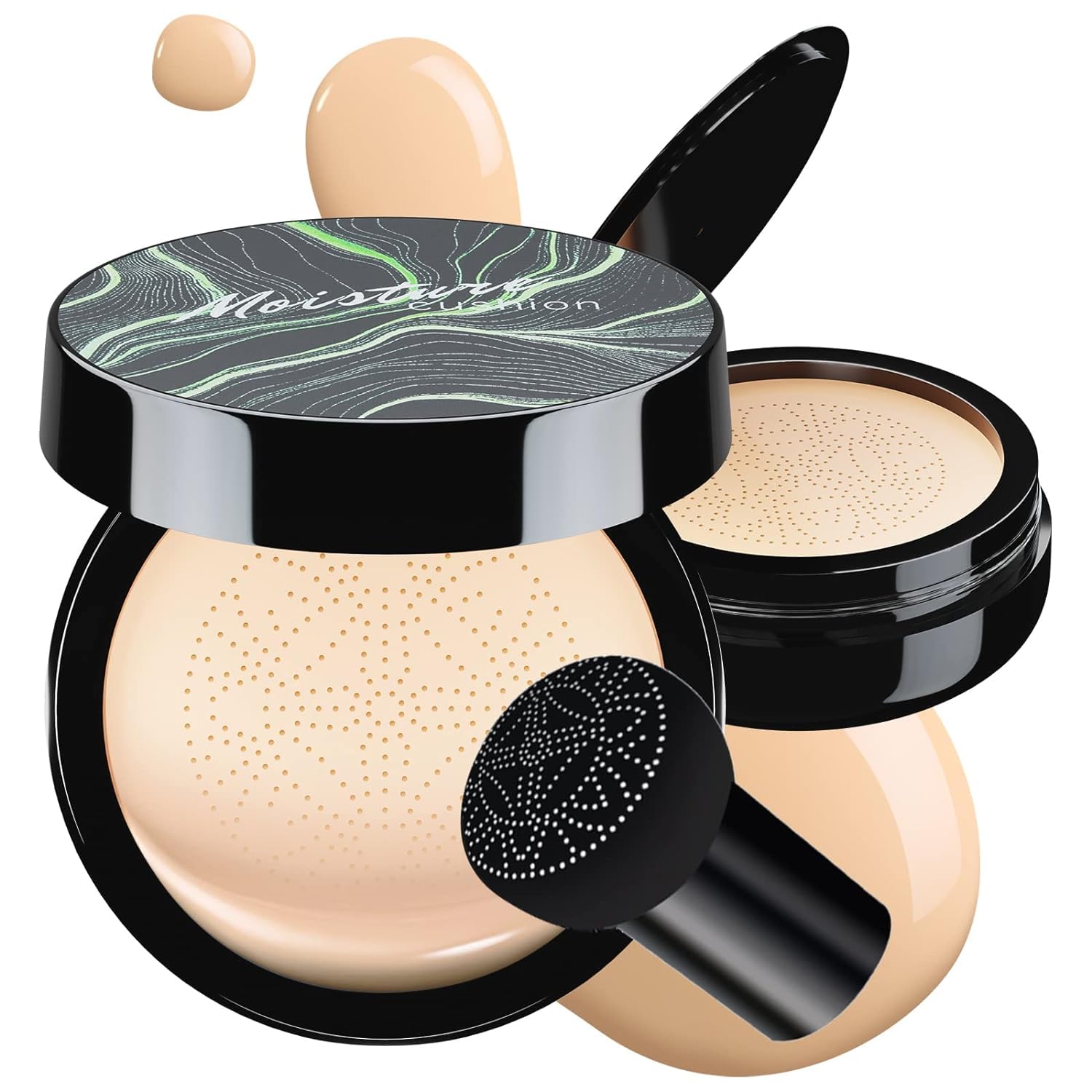 Ursoulney crème CC à tête champignon; texture douce et couvrance naturelle.