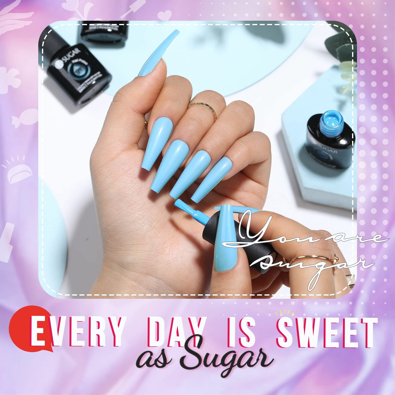 UR SUGAR coffret de 6 vernis gel changement couleur, idée cadeau