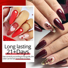 UR SUGAR Teinte Bordeaux vernis gel : look sophistiqué pour soirées.