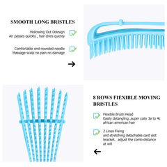 Brosse URTHEONE démêlante pour cheveux secs, glisse rapidement.