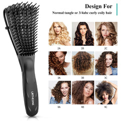 URTHEONE brosse demelante noire montrant barre de controle amovible.
