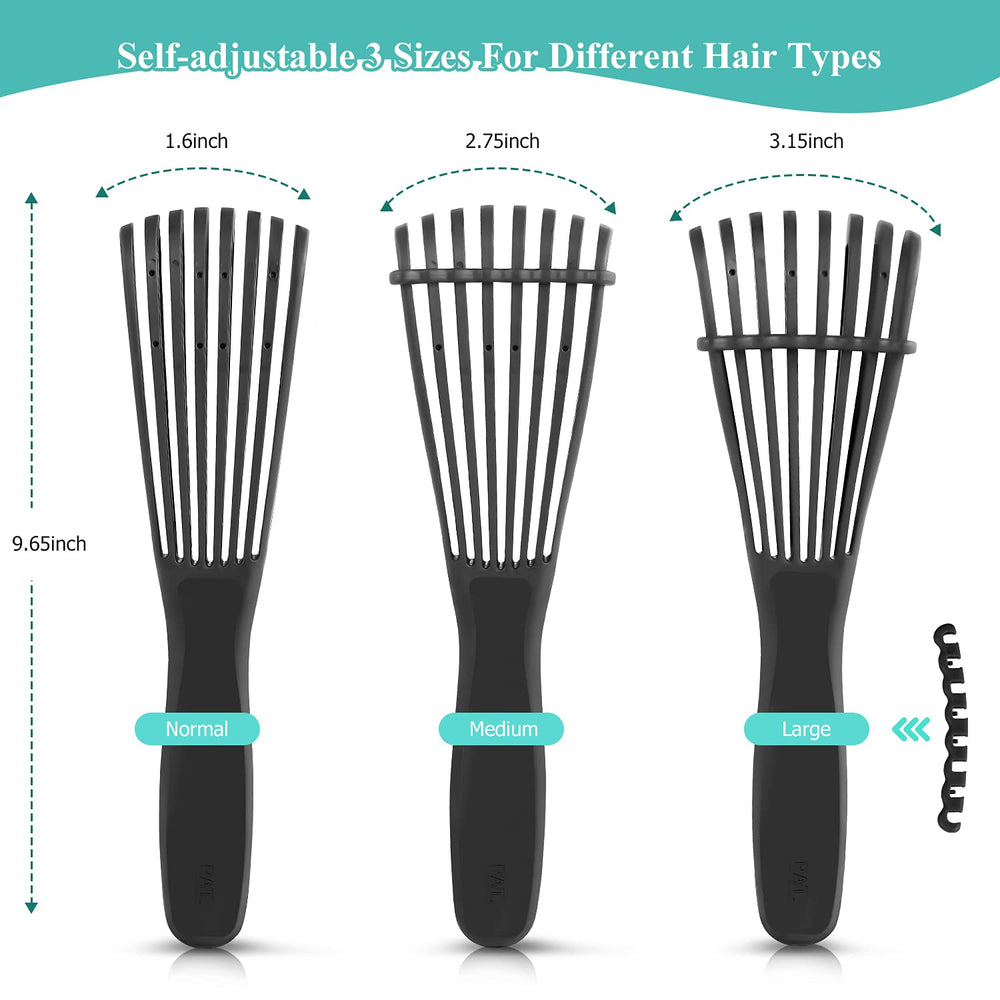 URTHEONE brosse demelante noire avec design ergonomique et léger.
