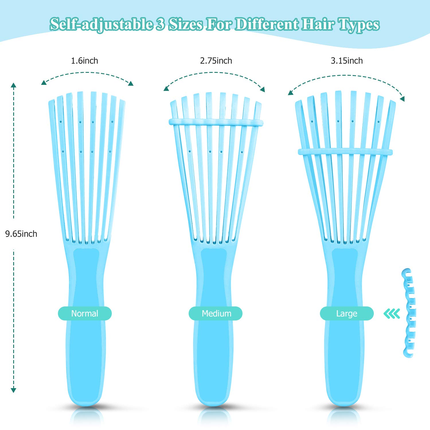 Brosse URTHEONE démêlante avec prise confortable pour un coiffage précis.
