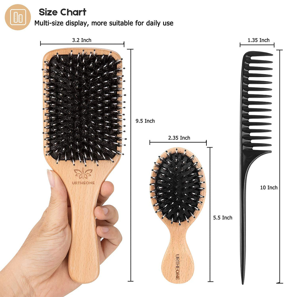 URTHEONE cadeau set brosse cheveux, idée présent utile et élégant