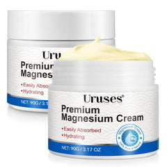 Uruses crème magnésium bouteille, hydratation en profondeur pour la peau.