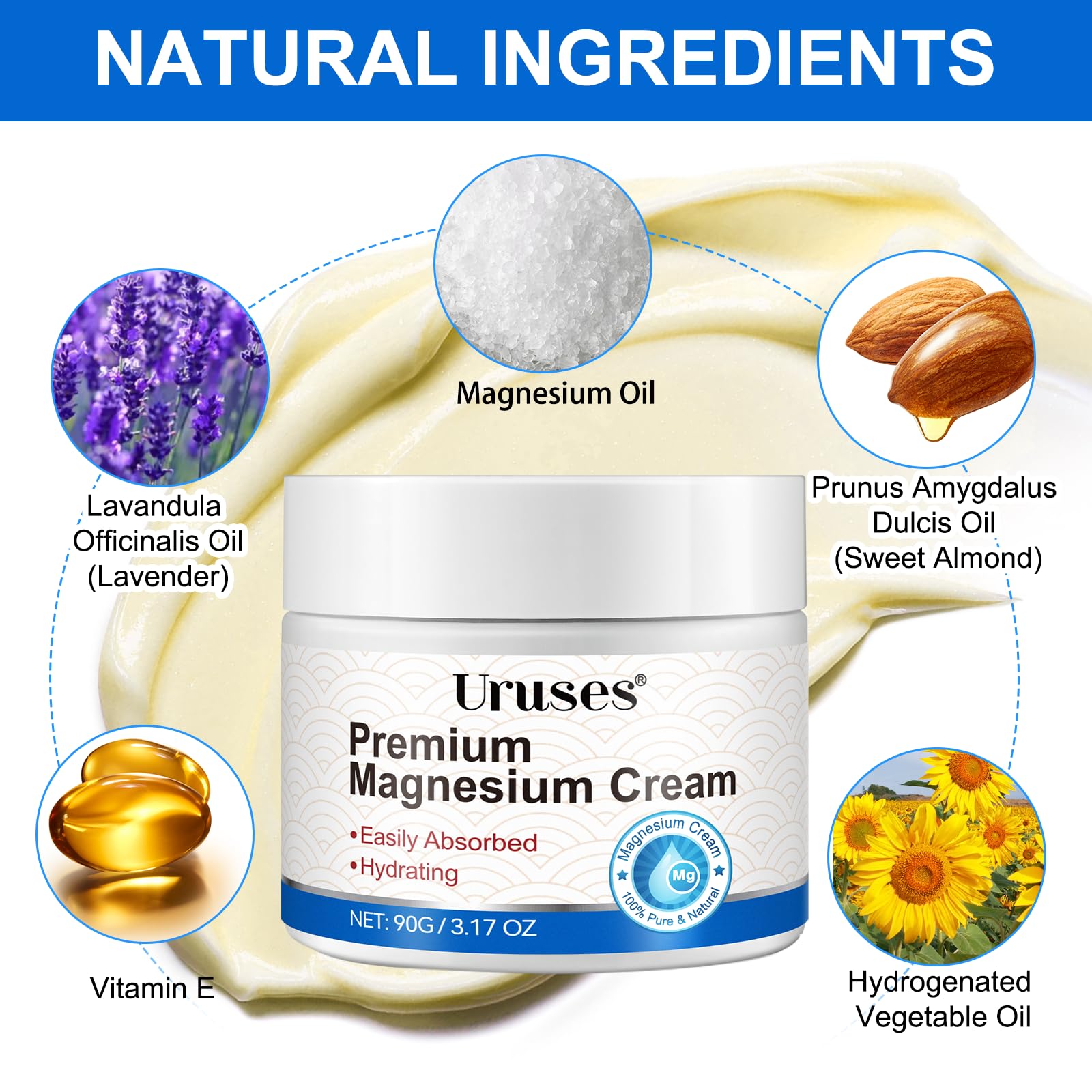 Uruses crème magnésium massage-dos-épaule, relief ciblé lors du massage.