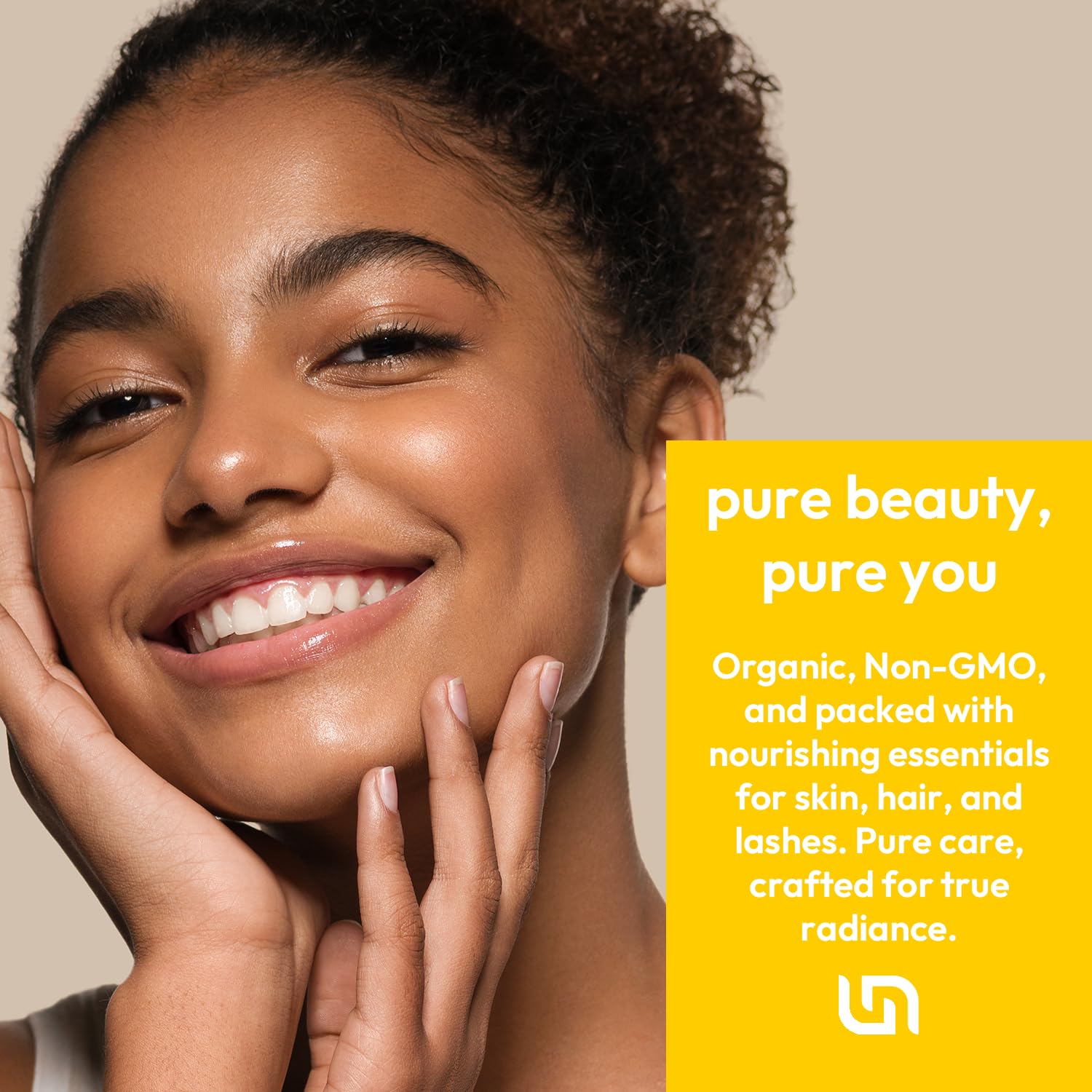 Us Naturals Huile de ricin bio – bouteille en verre ambré pour préserver la fraîcheur