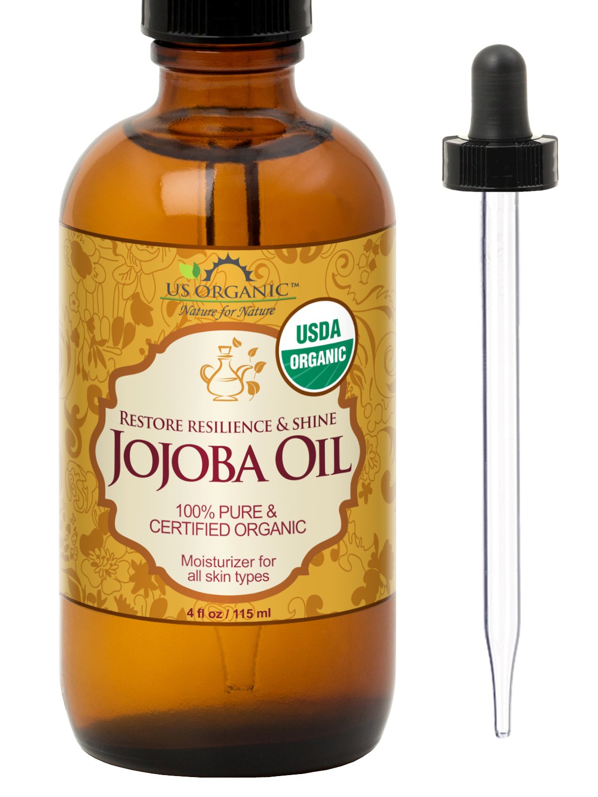 US Organic Huile de Jojoba pure, nourrit la peau
