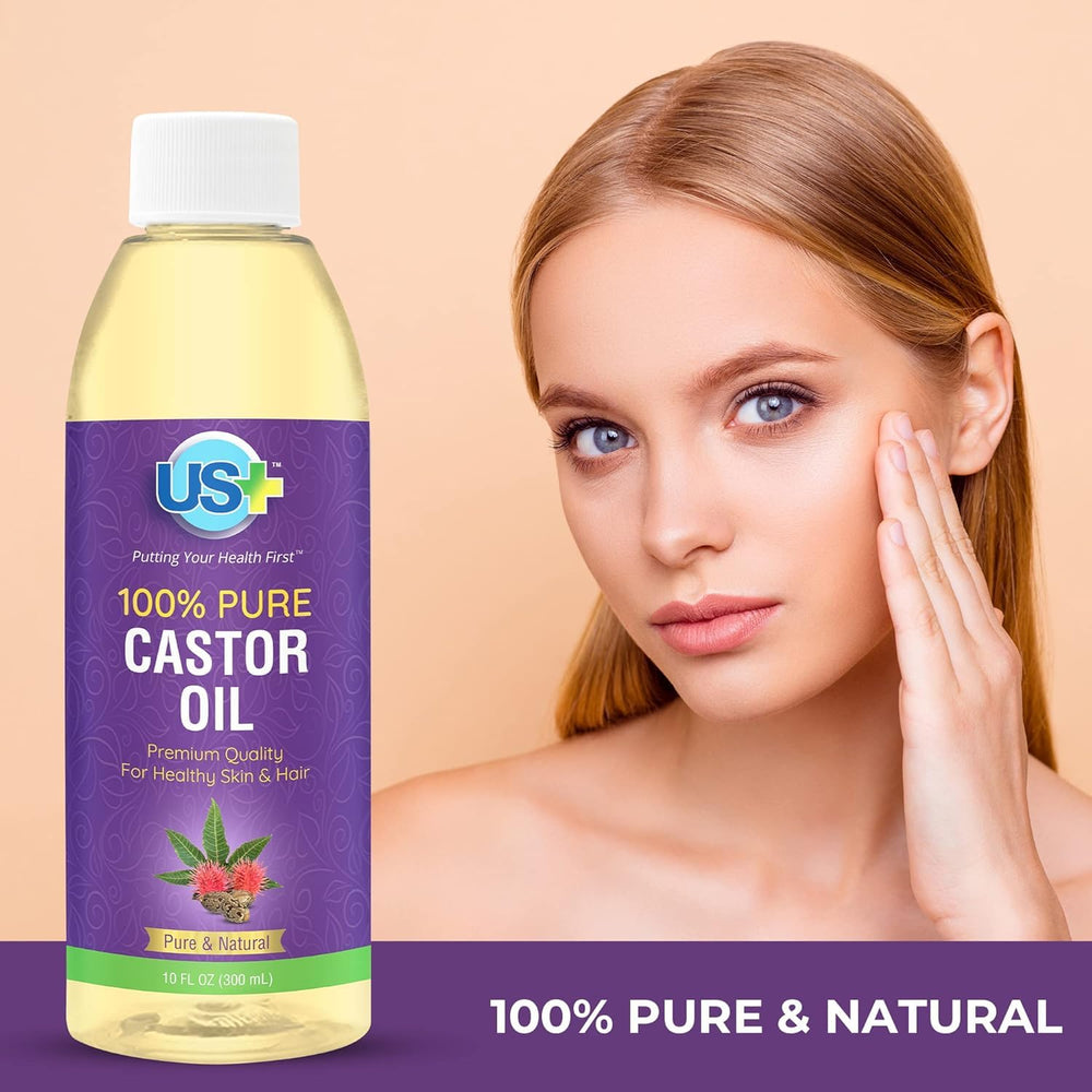US+ huile de ricin – hydratation des ongles et cuticules pour une manucure saine.