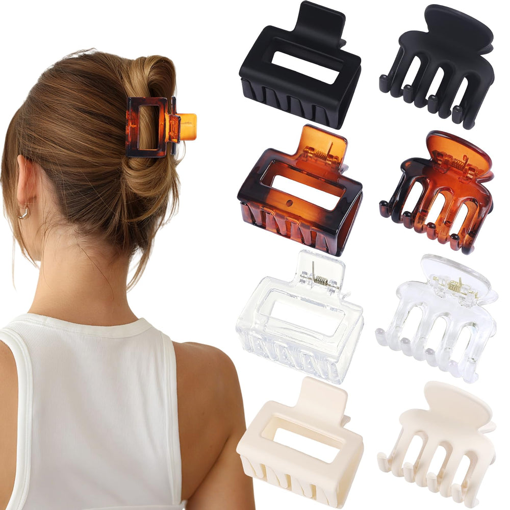 USDNICE pince rectangle petit, antidérapante, tenue durable sans tirer les cheveux.