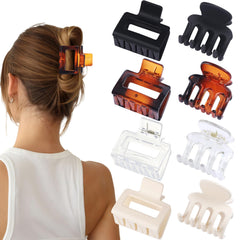 USDNICE pince rectangle petit, antidérapante, tenue durable sans tirer les cheveux.