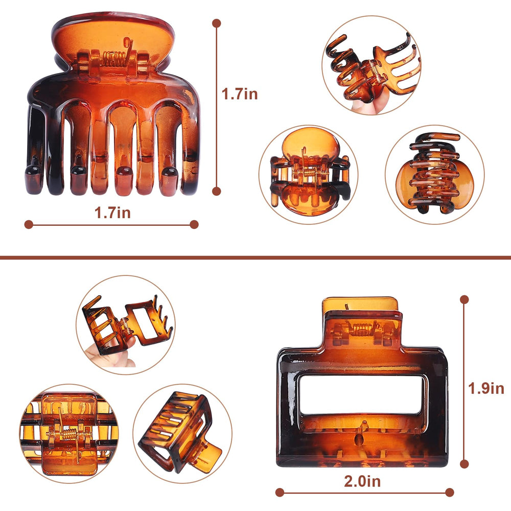 USDNICE accessoires cheveux, petit clip carré, fini mat pour un look discret.