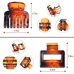 USDNICE accessoires cheveux, petit clip carré, fini mat pour un look discret.