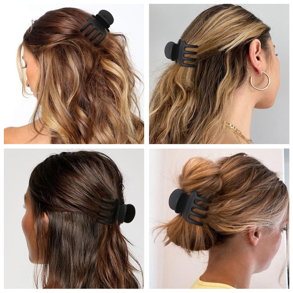 USDNICE pinces-cheveux noir mat accessoire-mode, complétez votre look avec élégance.