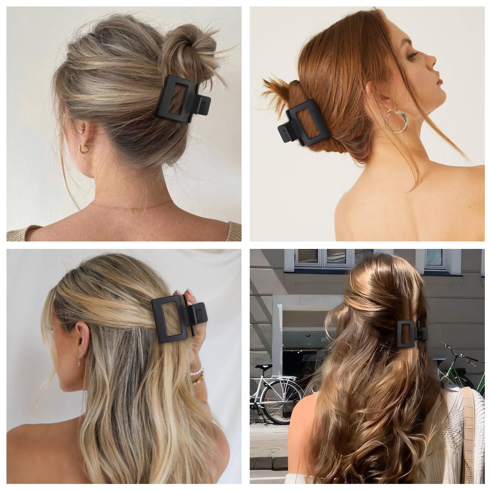 USDNICE pinces-cheveux noir mat cadeau idéal, parfait pour anniversaire ou fête.