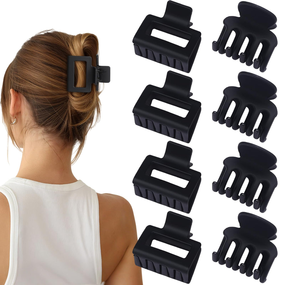 USDNICE pinces-cheveux noir mat mini pinces, maintien discret pour cheveux fins.