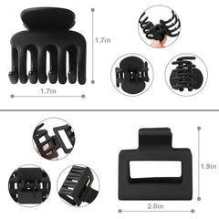 USDNICE pinces-cheveux noir mat usage quotidien, pratique et légère pour tous les jours.