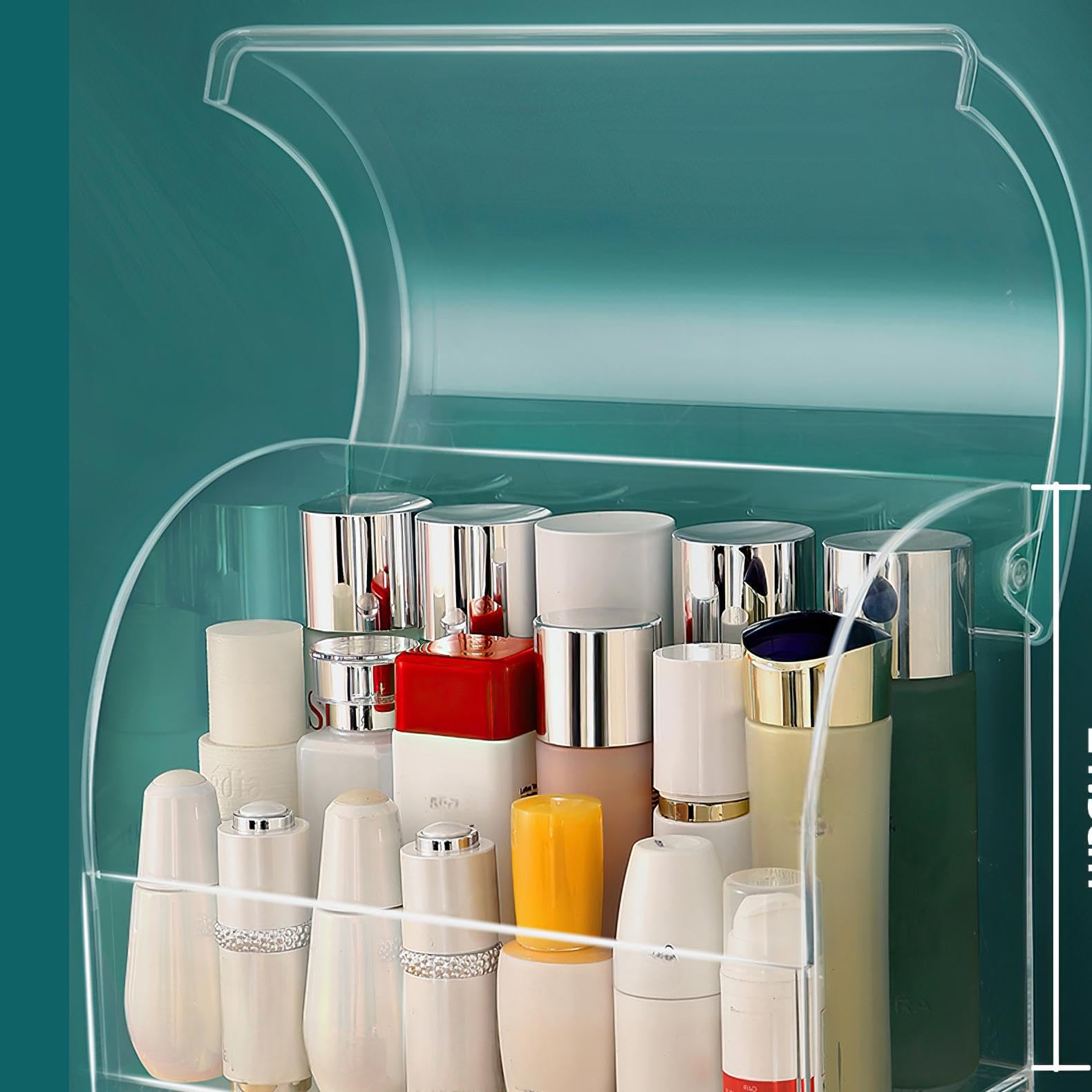 UShioart rangement beauté en acrylique transparent durable.